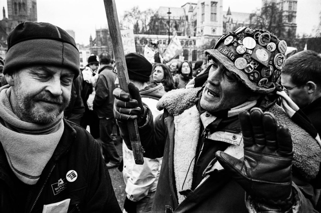 Brian William Haw was an English protester and peace campaigner who lived for almost ten years in a peace camp in London's Parliament Square from 2001, in a protest against UK and US foreign policy. In 2007, Brian Haw won the Channel 4 News award for Most Inspiring Political Figure (2004). Image © Thaddeus Pope