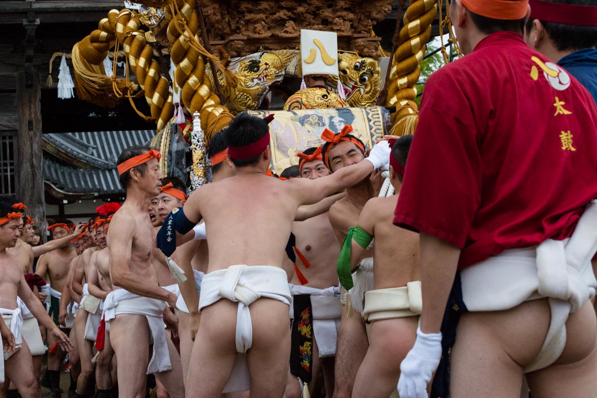 Nada no Kenka Matsuri (Nada Fighting Festival) Japan by Thaddeus Pope