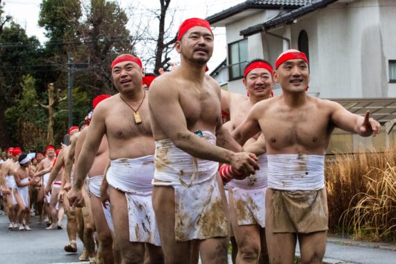 Image of the Nakada Hadaka Matsuri (Naked Man Festival) in Aichi Prefecture, Japan, by Thaddeus Pope