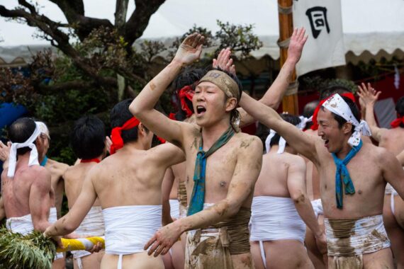 Image of the Nakada Hadaka Matsuri (Naked Man Festival) in Aichi Prefecture, Japan, by Thaddeus Pope