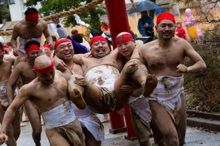 Image of the Nakada Hadaka Matsuri (Naked Man Festival) in Aichi Prefecture, Japan, by Thaddeus Pope