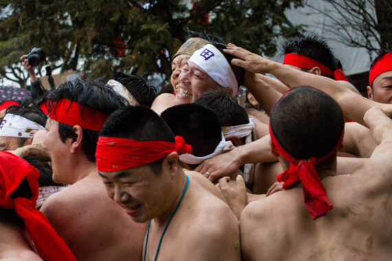 Image of the Nakada Hadaka Matsuri (Naked Man Festival) in Aichi Prefecture, Japan, by Thaddeus Pope