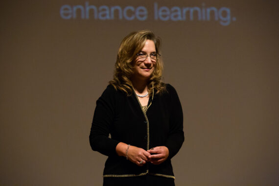 Professor Barbara Lockee takes questions from the audience during her Keynote Presentation at The Asian Conference on Education (ACE) in which she discussed “Empowering Learners as Designers – The Rise of the Maker Movement”. Dr Lockee is Professor of Instructional Design and Technology at Virginia Tech, USA, where she is also Associate Director of the School of Education and Associate Director of Educational Research and Outreach. Professor Barbara Lockee takes questions from the audience during her Keynote Presentation at The Asian Conference on Education (ACE) in which she discussed “Empowering Learners as Designers – The Rise of the Maker Movement”. Dr Lockee is Professor of Instructional Design and Technology at Virginia Tech, USA, where she is also Associate Director of the School of Education and Associate Director of Educational Research and Outreach.