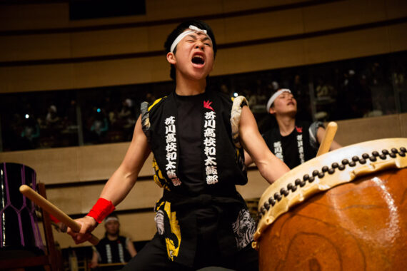 Taiko performance by the award-winning Osaka-based Akutagawa Senior High School Drum Club at The Asian Conference on the Arts & Humanities (ACAH) in Osaka, Japan. Taiko performance by the award-winning Osaka-based Akutagawa Senior High School Drum Club at The Asian Conference on the Arts & Humanities (ACAH) in Osaka, Japan.