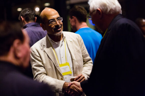 Members of IAFOR’s International Academic Advisory Board, Professor Dexter Da Silva of Keisen University, Japan, and Professor Keith W. Miller of The University of Missouri, USA, greet each other at IAFOR’s flagship event, The Asian Conference of Education (ACE) in Osaka, Japan. Members of IAFOR’s International Academic Advisory Board, Professor Dexter Da Silva of Keisen University, Japan, and Professor Keith W. Miller of The University of Missouri, USA, greet each other at IAFOR’s flagship event, The Asian Conference of Education (ACE) in Osaka, Japan.