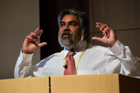 Speaking at The Asian Conference on Cultural Studies (ACCS) in Kobe, Japan, Professor Gaurav Desai of the University of Michigan, Ann Arbor, USA, examines the figure of the migrant in recent Anglophone fiction from Africa and South Asia in his Keynote Presentation entitled “Precarious Futures, Precarious Pasts: Migritude and Planetarity”. Speaking at The Asian Conference on Cultural Studies (ACCS) in Kobe, Japan, Professor Gaurav Desai of the University of Michigan, Ann Arbor, USA, examines the figure of the migrant in recent Anglophone fiction from Africa and South Asia in his Keynote Presentation entitled “Precarious Futures, Precarious Pasts: Migritude and Planetarity”.
