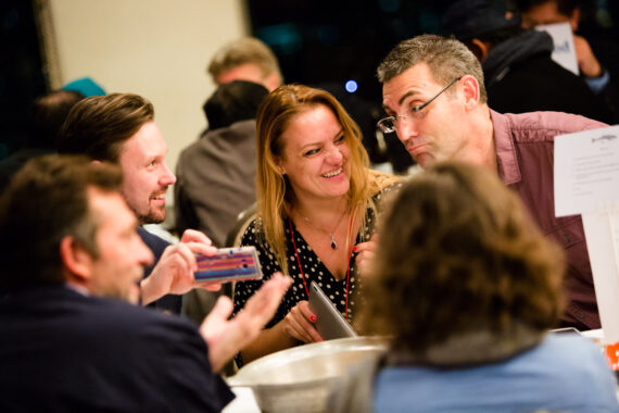 Conference delegates get to know each other at the conference dinner, which offers attendees the chance to sample local cuisine. Conference delegates get to know each other at the conference dinner, which offers attendees the chance to sample local cuisine.