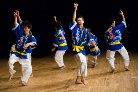 Traditional dance performance by Nagoya University Japanese Traditional Dance and Music Club, Nagoya, Aichi Prefecture, Japan.