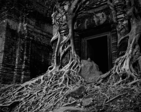 An ancient doorway in the Angkor Archaeological Park, near Siem Reap.