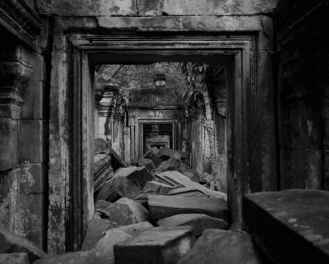 An ancient doorway in the Angkor Archaeological Park, near Siem Reap.