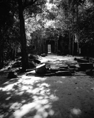 An ancient doorway in the Angkor Archaeological Park, near Siem Reap.