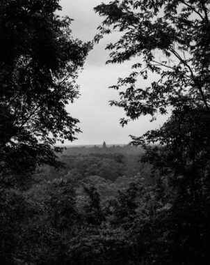 The view from Mount Bakheng towards Angkor Wat. The view from Mount Bakheng towards Angkor Wat