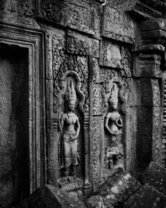 Apsara Bas-Reliefs at Beng Mealea in the Angkor Archaeological Park, near Siem Reap.